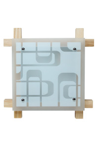 Потолочный деревянный светильник SVLIGHT одноламповый 5190/1 натуральное дерево